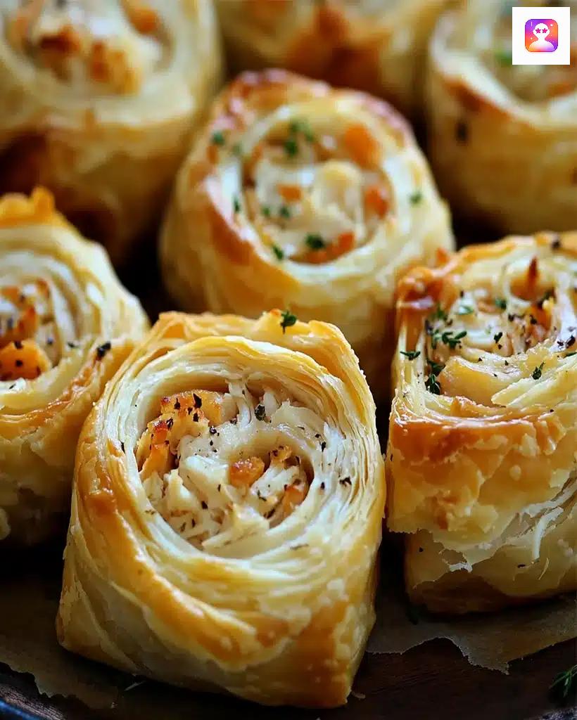 Gourmet Smoked Gouda Chicken Pastry Rolls Recipe